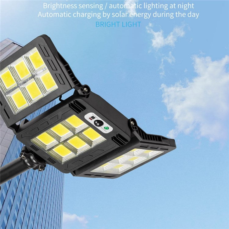 Lampă Solara Stradala Tripla 200W COB – Autonoma, IP65, Senzor Miscare