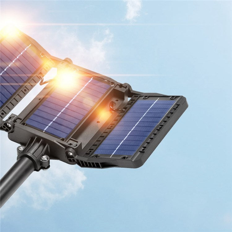 Lampă Solara Stradala Tripla 200W COB – Autonoma, IP65, Senzor Miscare
