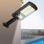 Lampă Solara cu Inductie, 10 x LED COB, Montare pe Perete, cu Telecomanda, Negru