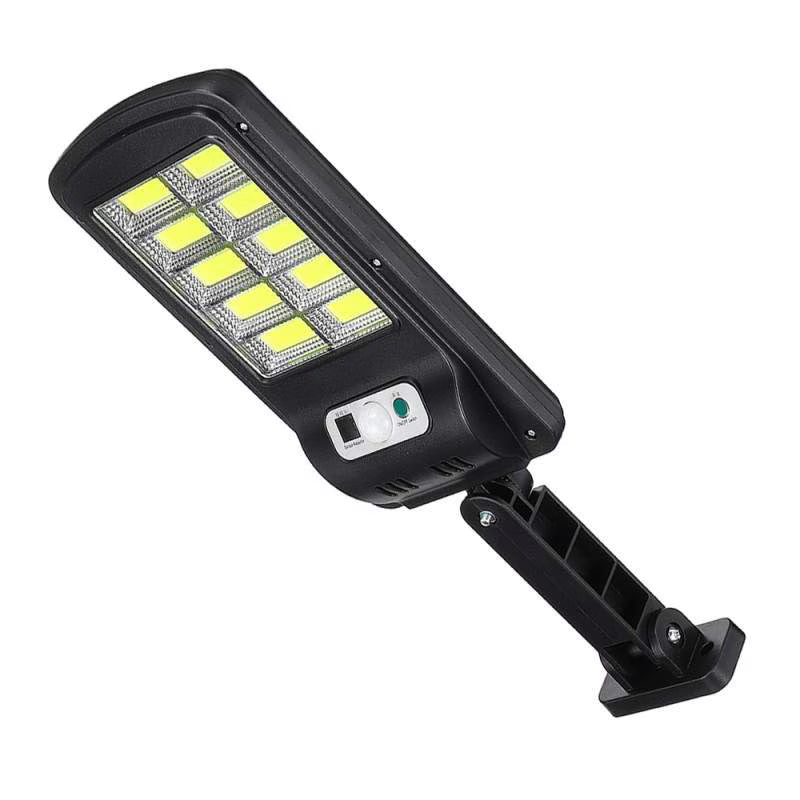 Lampă Solara cu Inductie, 10 x LED COB, Montare pe Perete, cu Telecomanda, Negru