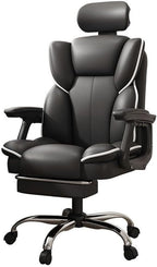 Scaun Ergonomic Directorial cu Suport Picioare Rabatabil Piele Ecologica