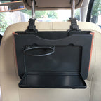 Set 2 organizatoare auto pliabile, montare la scaunul din spate, ABS, 25 x 16.2 x 3 cm