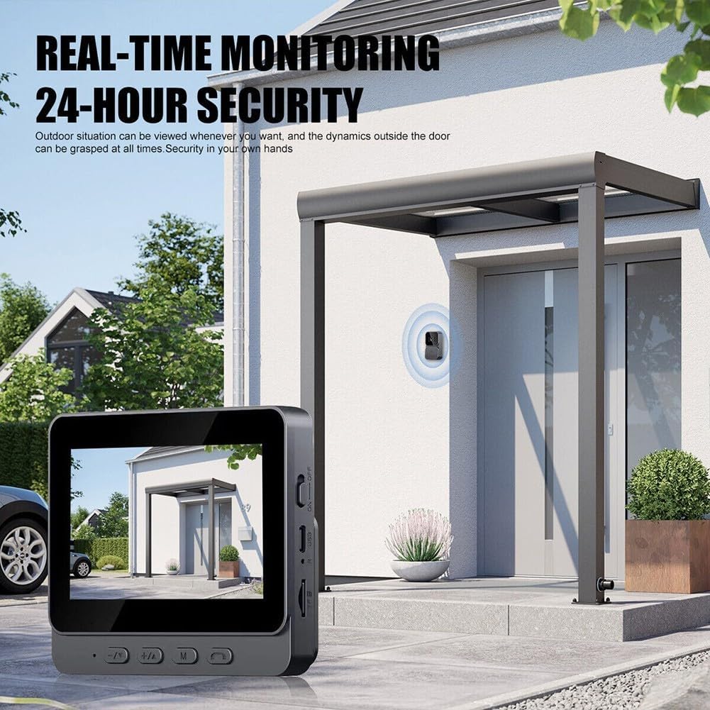 Sonerie video inteligenta Wireless, Ecran IPS 4.3 inch, Night Vision