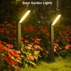 Lampă Solara LED pentru Gradina, 90 LED-uri, 3 Moduri Iluminare, Protectie IP65, Inaltime 83 cm, Culoare Negru