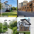 Lampă solara stradala 600W/800W/1000W, Telecomanda, suport metalic