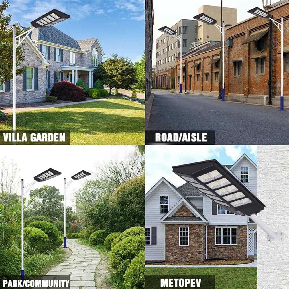 Lampă solara stradala 600W/800W/1000W, Telecomanda, suport metalic
