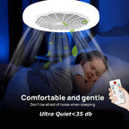 Lampă LED tavan, cu ventilator si telecomanda, 30W