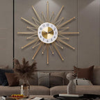 Ceas elegant de perete, cu design modern si elemente nautice, mecanism silentios si finisaj metalic elegant