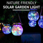Lampă solara decorativa cu LED, model glob sticla sparta, 11.5 x 14 x 8 cm