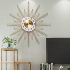 Ceas elegant de perete, cu design modern si elemente nautice, mecanism silentios si finisaj metalic elegant
