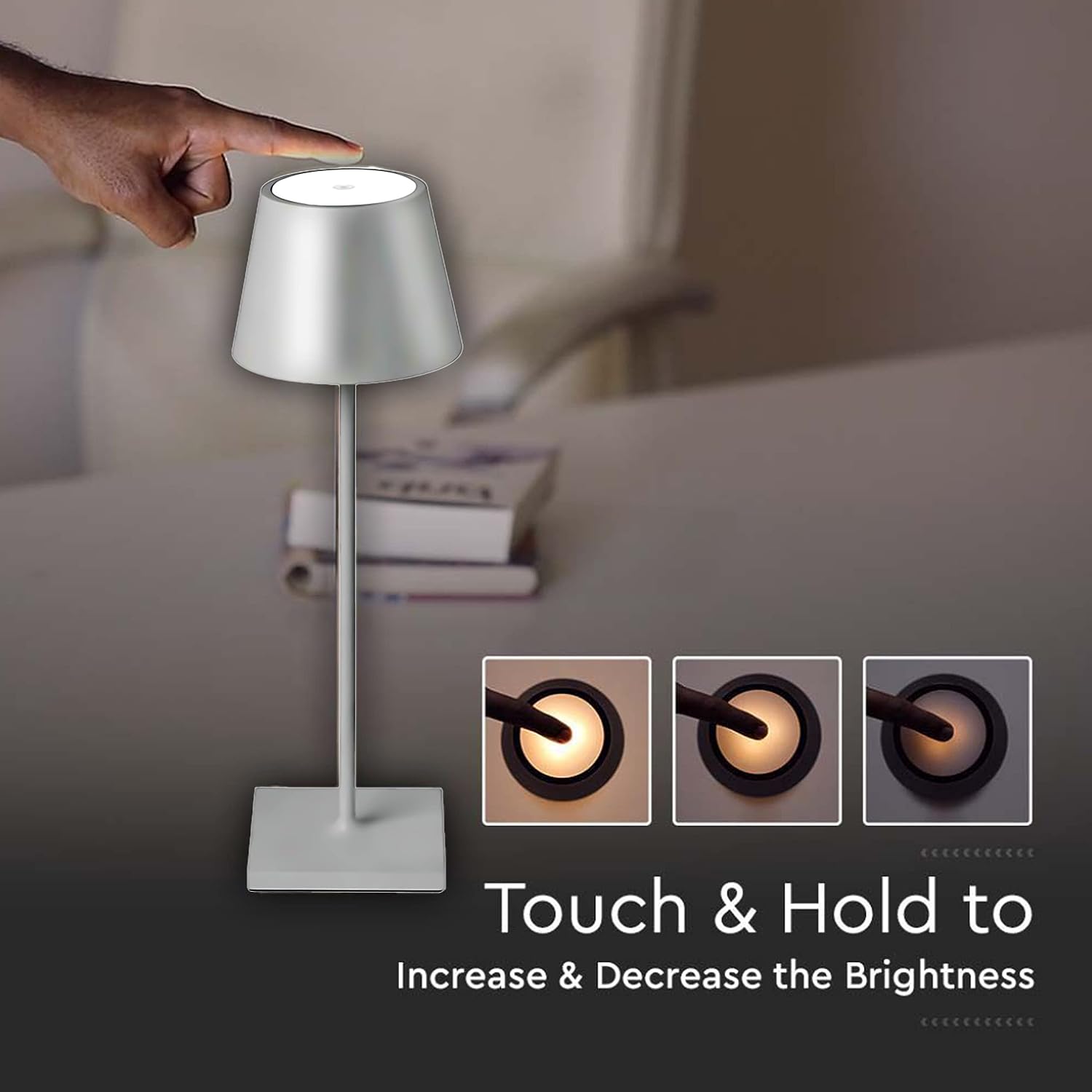 Lampă de masa touch LED reincarcabila cu tija telescopica