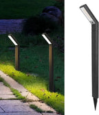 Lampă Solara LED pentru Gradina, 90 LED-uri, 3 Moduri Iluminare, Protectie IP65, Inaltime 83 cm, Culoare Negru