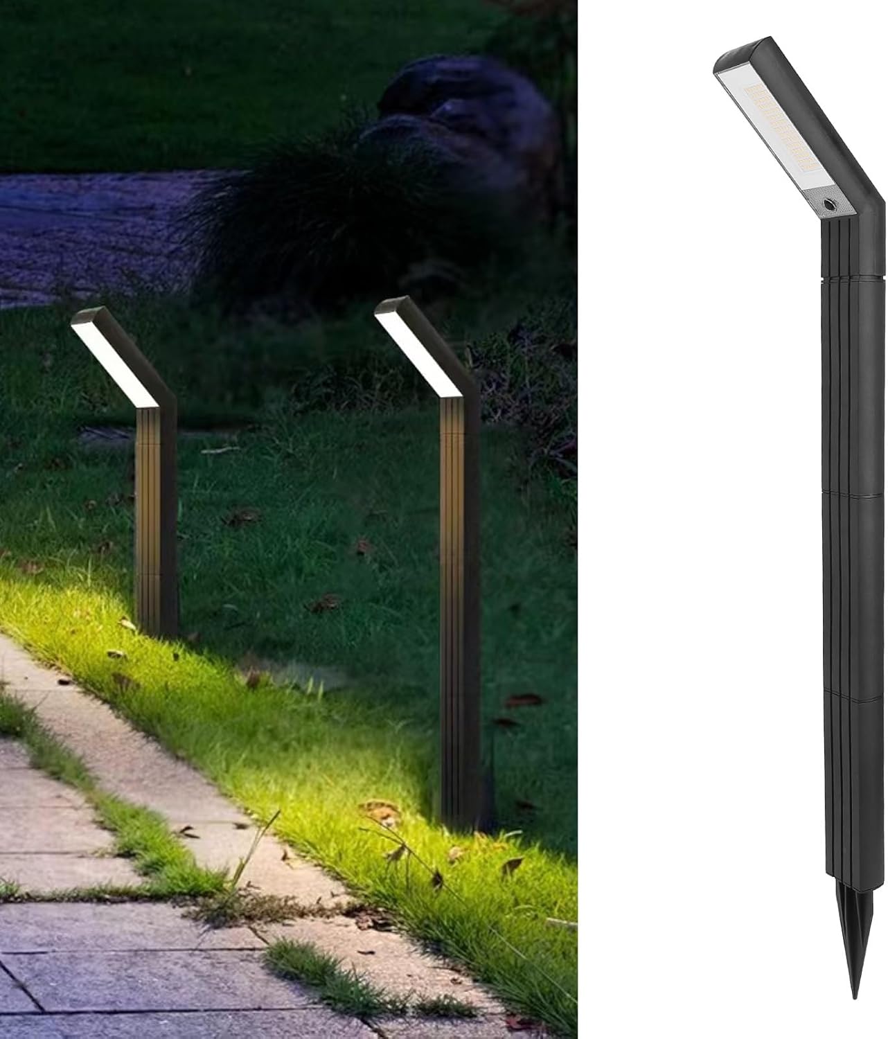Lampă Solara LED pentru Gradina, 90 LED-uri, 3 Moduri Iluminare, Protectie IP65, Inaltime 83 cm, Culoare Negru