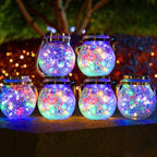 Lampă solara decorativa cu LED, model glob sticla sparta, 11.5 x 14 x 8 cm