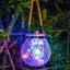 Lampă solara decorativa cu LED, model glob sticla sparta, 11.5 x 14 x 8 cm