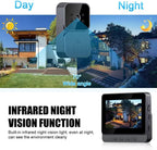 Sonerie video inteligenta Wireless, Ecran IPS 4.3 inch, Night Vision