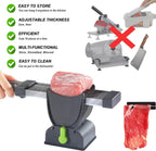 Feliator Profesional pentru Carne cu Lame Multiple din Inox Alimentar si Grosime Ajustabila (2-4mm) – Ideal