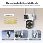 Camera supraveghere WIFI dual-lens 6MP cu vedere panoramica 360°