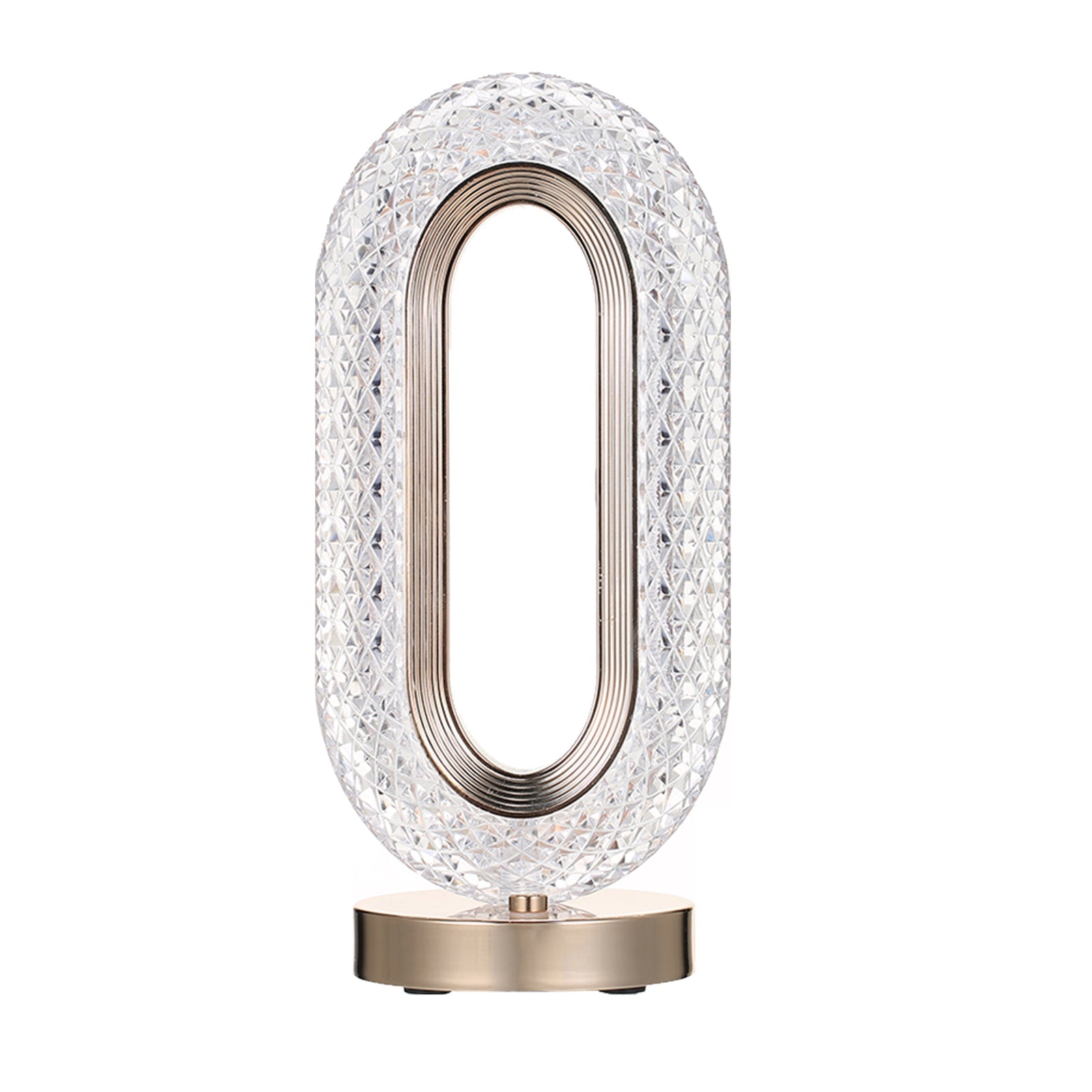 Lampă Diamond Crystal LED cu 3 temperaturi de culoare, alb rece, alb cald, neutru, culoare auriu