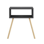 Noptiera cu picioare retro – 44 x 29 x 18 cm – cu raft de depozitare si design vintage