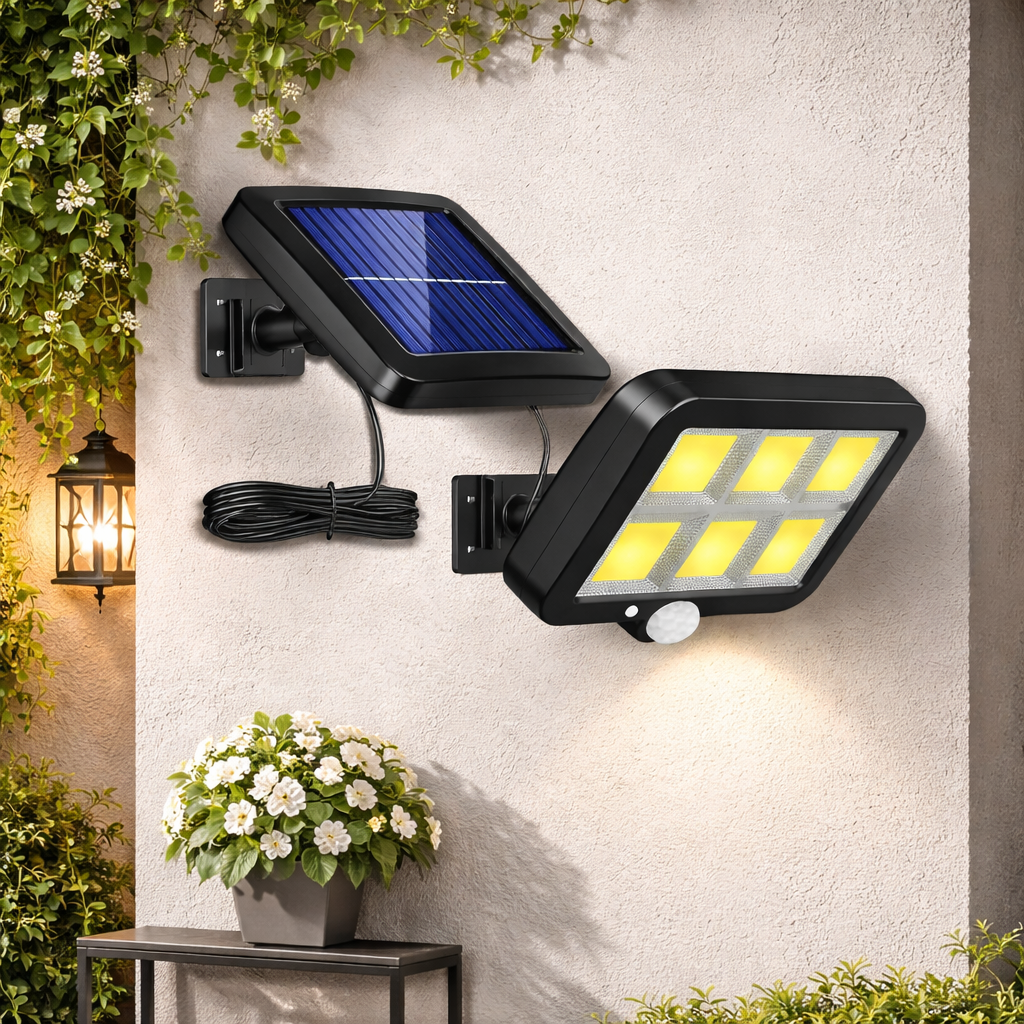 Lampă solara LED cu telecomanda, ajustabila, 6 COB LED
