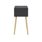 Noptiera cu picioare retro – 44 x 29 x 18 cm – cu raft de depozitare si design vintage