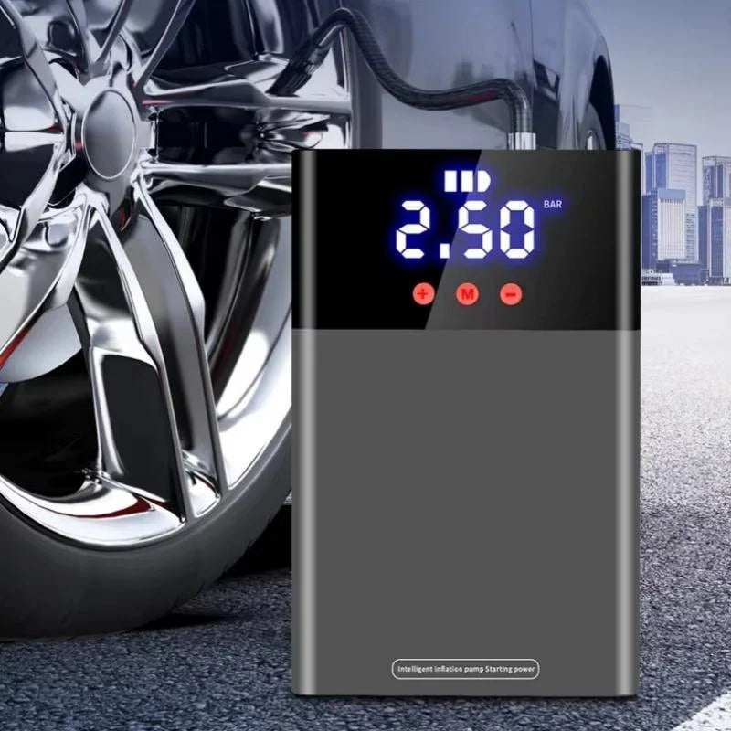 Jump Starter auto multifunctional 12V cu compresor aer 150 PSI si baterie 6000mAh Imagine secundară a produsului