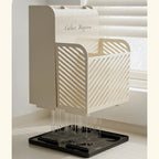 Suport ustensile Bucătărie, recipient cutite, 3 compartimente, plastic, 21 x 16 x 15 cm, alb