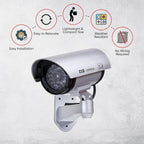 Set 4 camere supraveghere video false, LED rosu avertizor