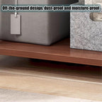 Raft multifunctional cu roti pentru birou, 4 niveluri, cadru metalic, blat MDF, 55x40x131 cm