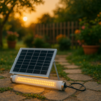 Lampă solara tip neon, LED 36W lumina rece cu panou solar, lungime Tub, 26 cm