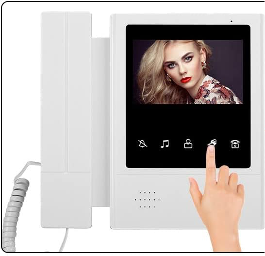 Sistem Video Interfon 4.3", sonerie video cu Ecran Color TFT si Camera cu Viziune Nocturna IR, 1 Monitor + 1