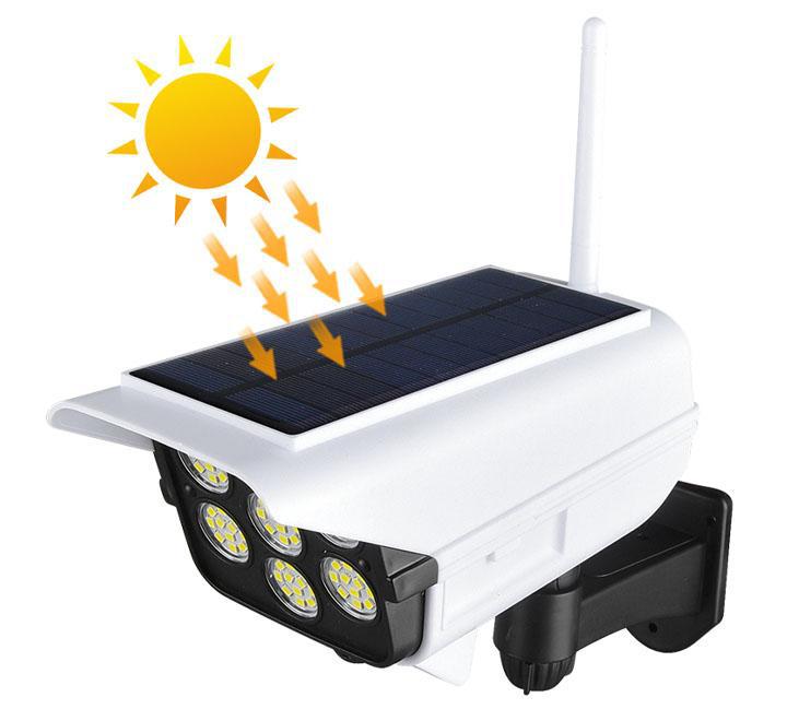 Camera falsa de securitate 2 in 1 cu proiector solar si senzor de miscare Imagine secundară a produsului
