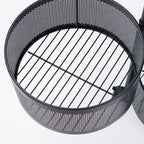 Etajera multifunctionala cu 3 rafturi metalice rotative, 60x34cm