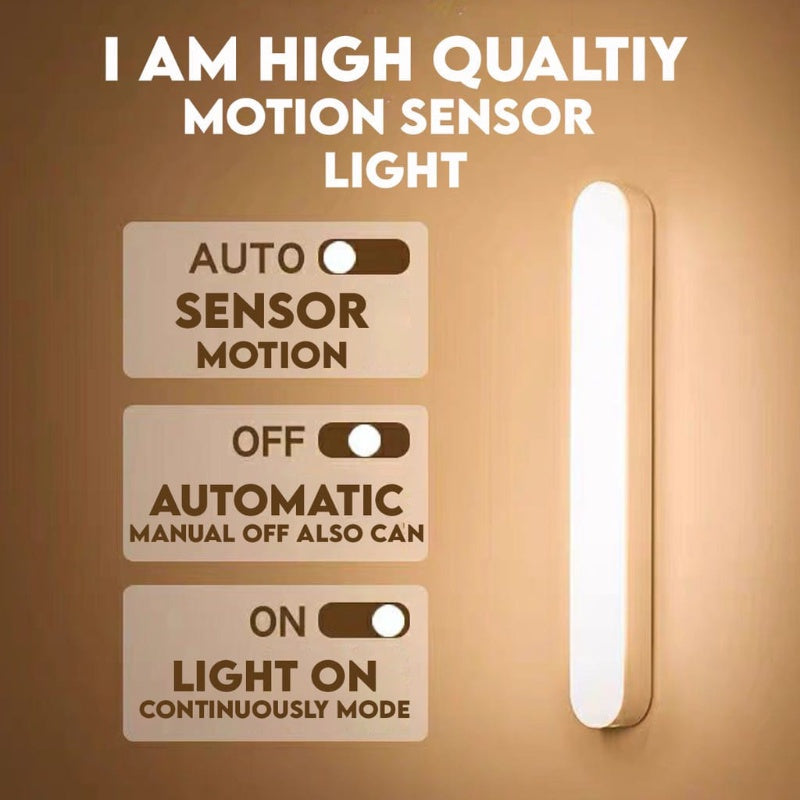 Lampă dulap cu LED, reincarcabila, cu senzor de miscare, cu magnet, lumina calda