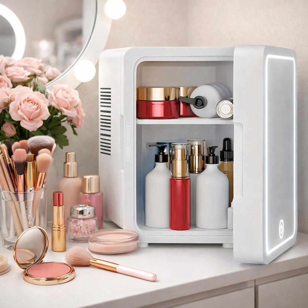 Mini Frigider pentru Cosmetice, functie de Racire si Incalzire, capacitate 4 litri Imagine secundară a produsului