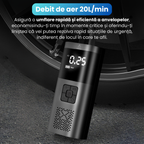 Compresor Auto Portabil, 3 in 1, Baterie 6000mAh Tip Powerbank