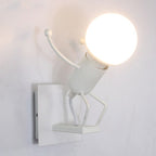 Lampă metalica retro industriala tip humanoid, soclu E27, diverse modele