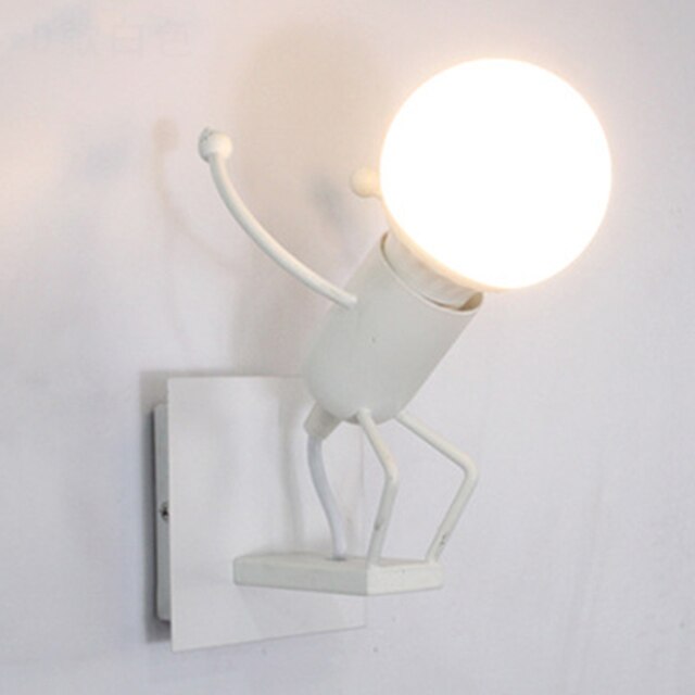 Lampă metalica retro industriala tip humanoid, soclu E27, diverse modele