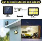 Lampă solara LED cu telecomanda, ajustabila, 8 COB LED