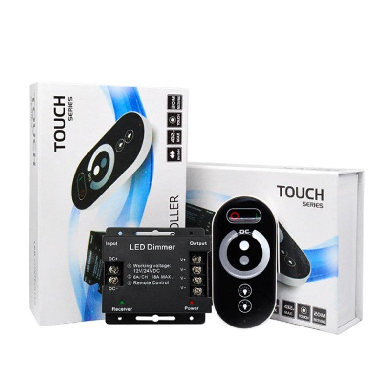 Controller LED RGB pentru Bandă LED, cu touch, 12V/24V, cu telecomanda
