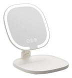 Oglindă de machiaj LED portabila cu marire 1X/3X – pliabilă, cu buton Touch