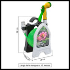 Set furtun gradinarit 10m 1/2" cu suport, plastic, 26x17x14cm