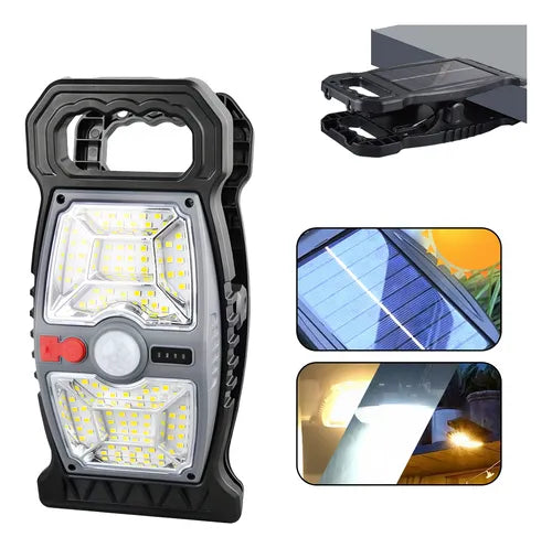 Lampă LED Solara cu senzor de miscare si clip de prindere, Iluminarea utomata, USB Type-C, IP65 Imagine principală a produsului