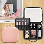 Geanta Cosmetica Pentru Make-up cu Oglindă LED cu Touch, 26x23x11 cm