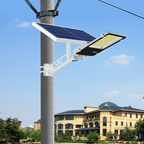 Lampă solara stradala LED SMD, cu panou solar, telecomanda si brat montare