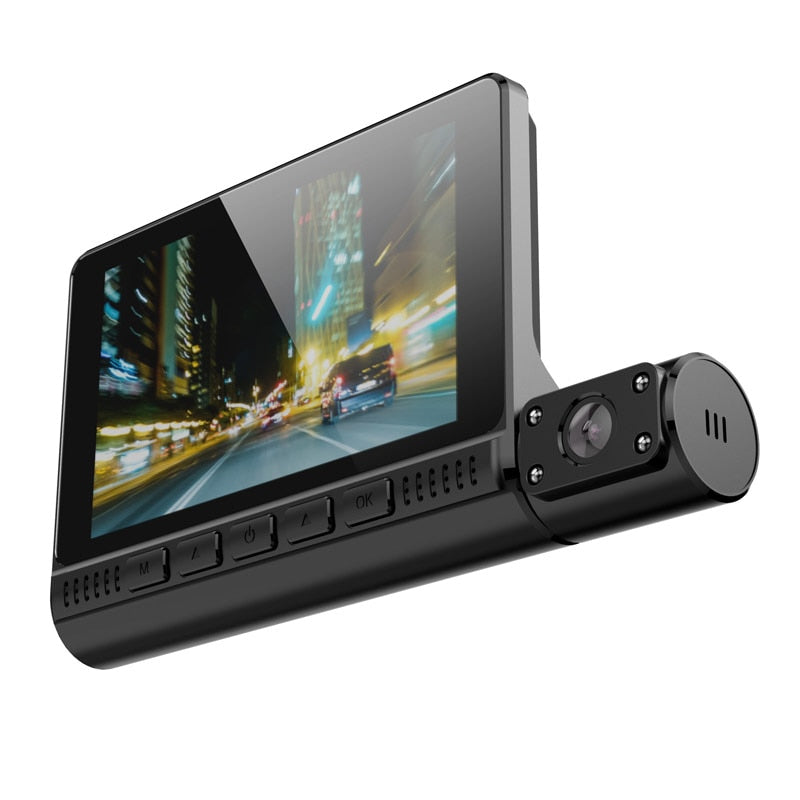 Camera auto DVR, 3 camere, video Full HD 1080 x 1920, Ecran tactil Imagine secundară a produsului