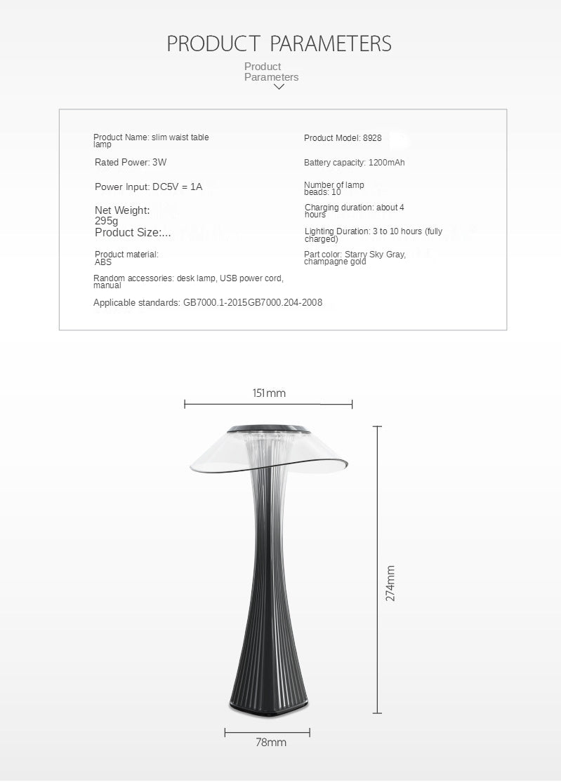 Lampă de masa LED cu touch, incarcare USB, 3 temperaturi de culoare cald/rece/neutru