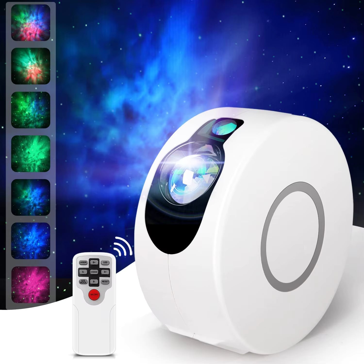 Proiector de stele LED 3D Aurora, Lampă de veghe pentru copii, Telecomanda