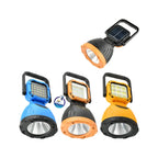 Lanterna portabila multifunctionala cu incarcare solara si reincarcabila prin USB, cu lumina de lucru ajustabila